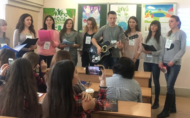 Виступ екологічного загону «Ми – молодь України»